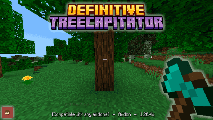 Def Tree Capitator Addon V2.9 Resources Pack For Minecraft Bedrock 1