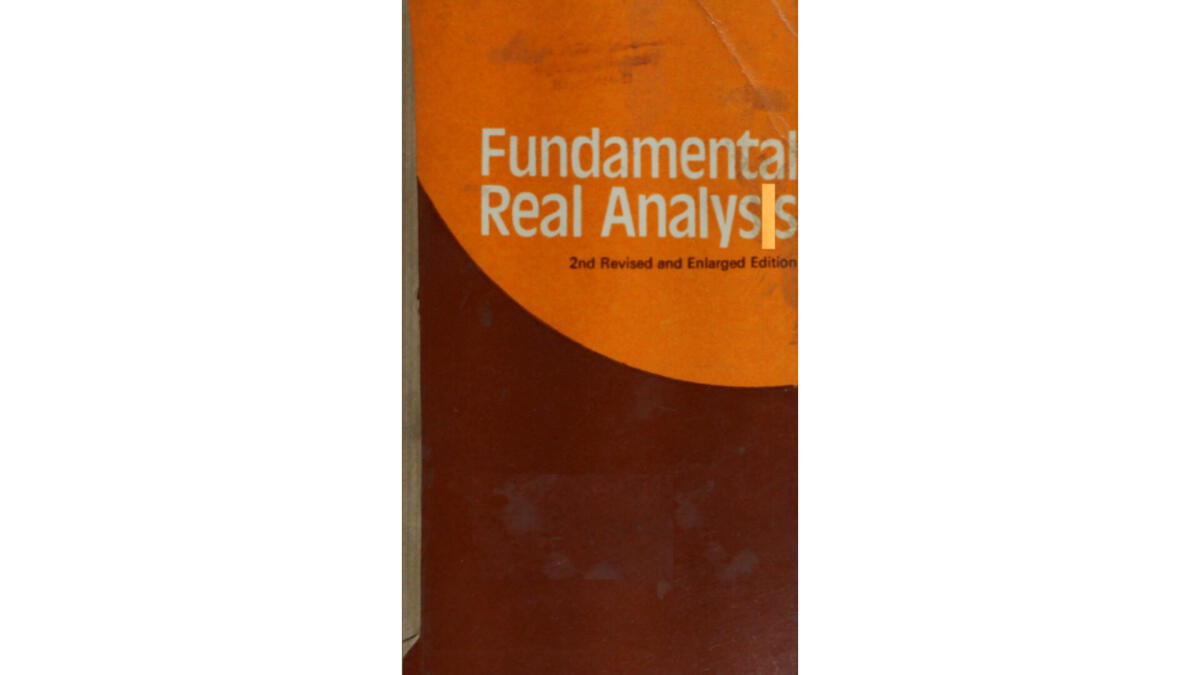 Fundamental Real Analysis Text Book 1