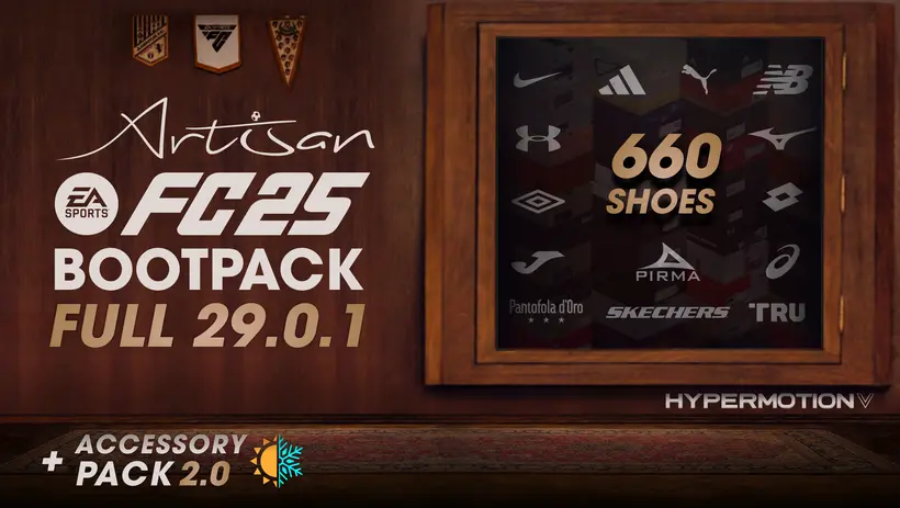 Fc25 Mods Artisan Bootpack Full 29.0.1 For Ea Sports Fc 25 (Compatible With Tu14) 1