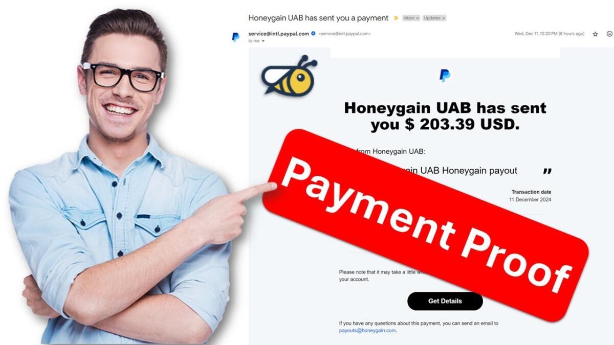 Honeygain To Paypal Withdrawal Guide + Payment Proof 1