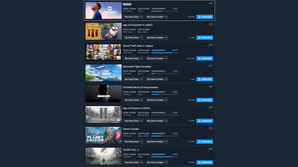 Free Steam Account Silent Hill 2, Planet Coaster, Microsoft Flight Simulator