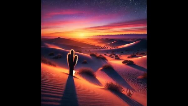 Exploring The Majestic Beauty Of Desert Landscapes At Dusk: A Visual Journey Through Nature's Splendor