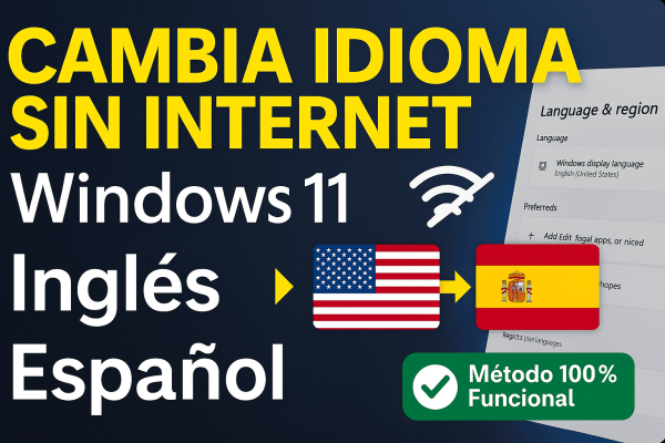 Cambiar Idioma De Windows 11 De Inglés A Español Sin Conexión A Internet: Guía Paso A Paso Para La Versión 24H2