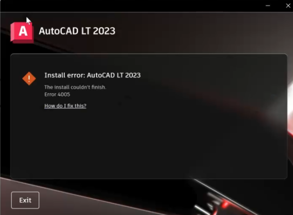 Solución Error 4005 Durante La Instalación De Apps De Autodesk 2023