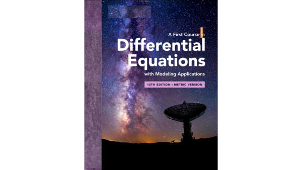 A First Course In Differential Equations With Modeling Applications